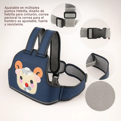 🛵 CINTURÓN INFANTIL DE SEGURIDAD PARA MOTO Y BICI 🐑