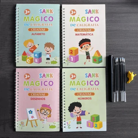 Montessori™ Libros de Caligrafía de Aprendizaje (Reutilizable)