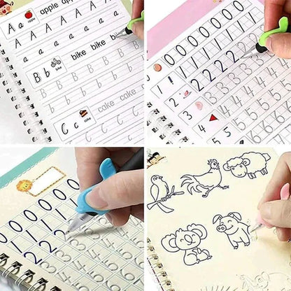 Montessori™ Libros de Caligrafía de Aprendizaje (Reutilizable)