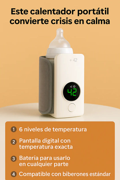 ✨ WarmyBaby – Calentador Portátil de Biberones con Pantalla LED 🍼🔥