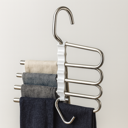 ✨GANCHO AHORRADOR DE ESPACIO ¡Multiplica el espacio de tu clóset en segundos!🧺