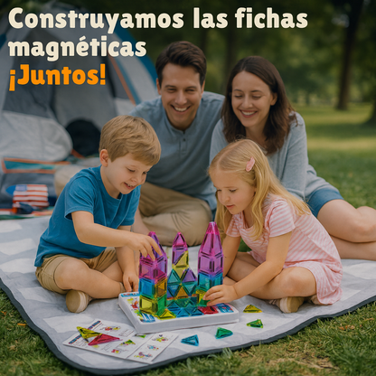 🧲✨ JUEGO MAGNÉTICO DE CONSTRUCCIÓN – KIDSHOP (73 PIEZAS)