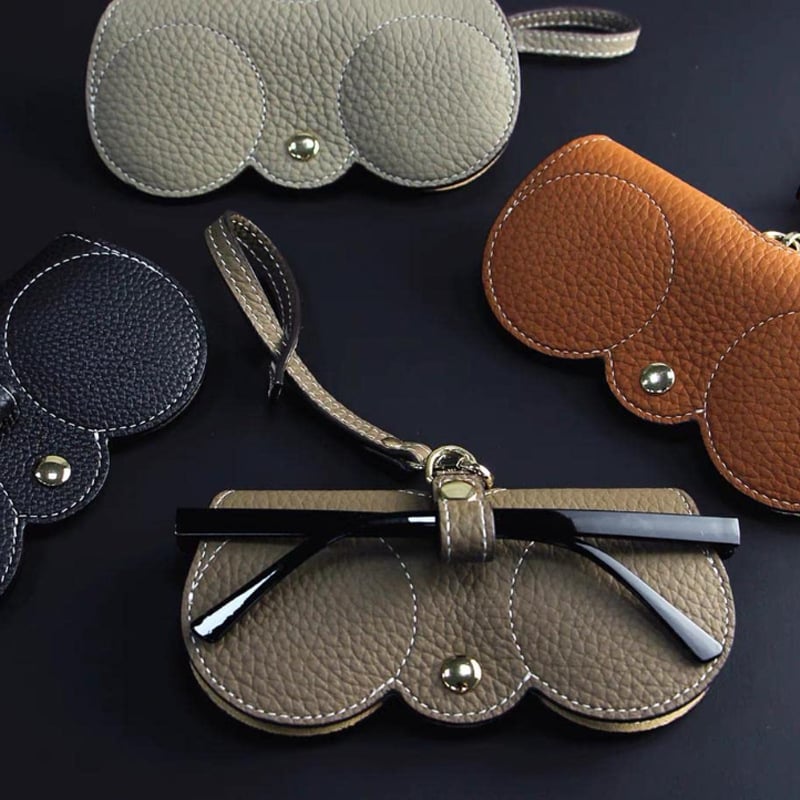 🕶️SET X2 Estuches de Anteojos de Cuero Suave – Diseño Moderno y Elegante