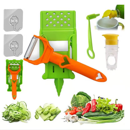 🥕 Pelador y Rebanador Multifuncional 2 en 1
