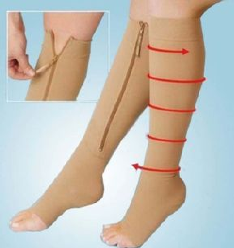 Medias Zip Sox Compresión Anti Varices