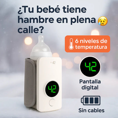 ✨ WarmyBaby – Calentador Portátil de Biberones con Pantalla LED 🍼🔥
