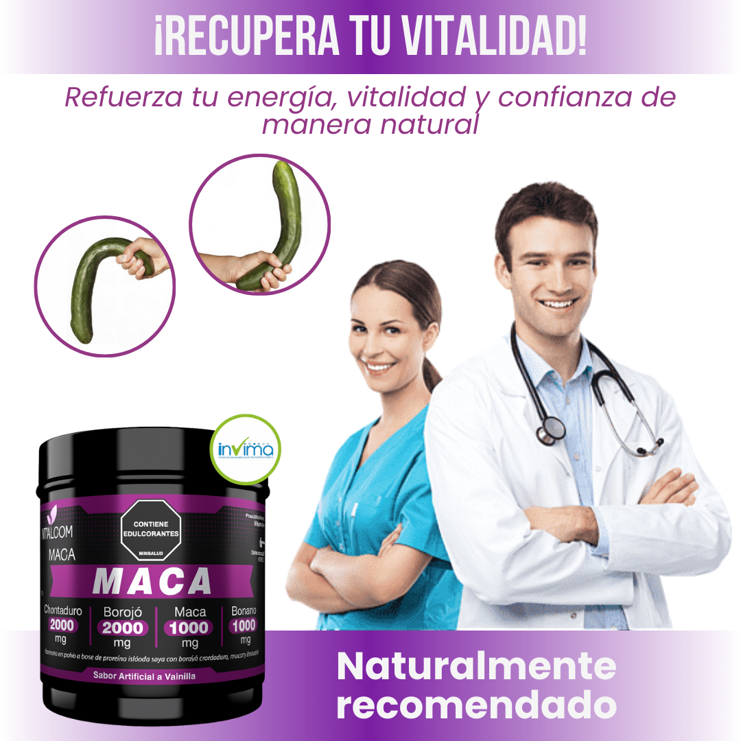 🌟 Mach Maca – Energía Natural Para Tu Cuerpo y Tu Mente🍆