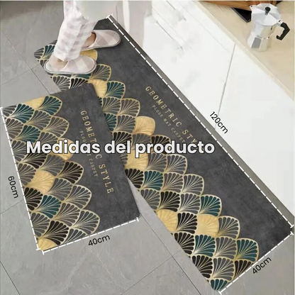 Tapete Cocina Felpa Ultra Absorbente + Gratis Tapete Pequeño