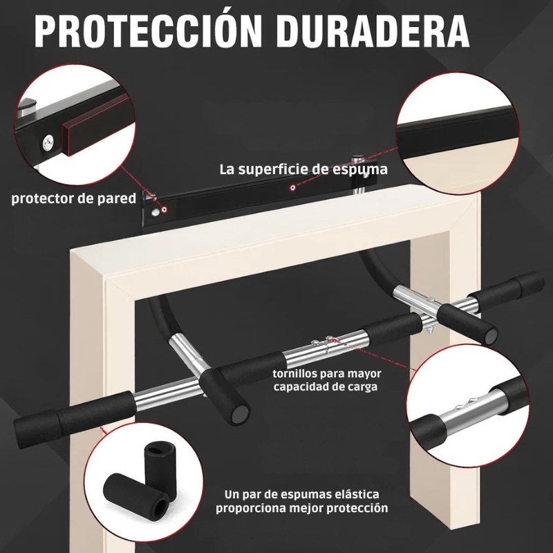 🏠 Barra de Dominadas para Puerta – Entrena en Casa sin Excusas