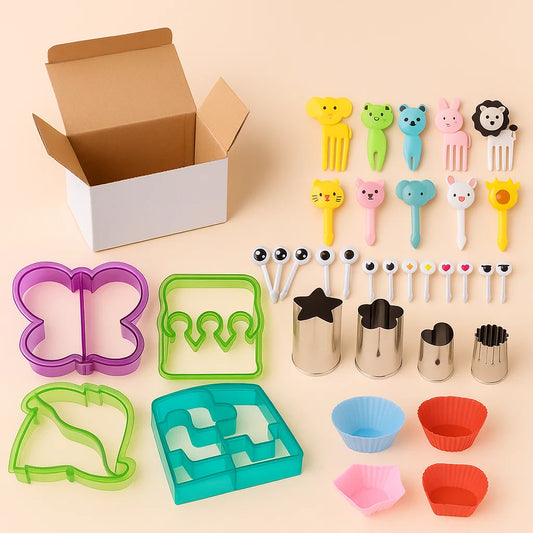 Kit Moldes 32 Piezas: 🍎 ¡Oferta especial! 32 piezas para comidas divertidas por solo $79.900 😍