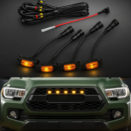 4 LUCES POTENTES TIPO RAPTOR: Brilla con estilo y maneja con más seguridad 🌧️💪