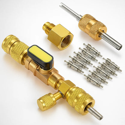 🔧 Herramienta Profesional de Instalación y Extracción del Núcleo de Válvula de Aire Acondicionado