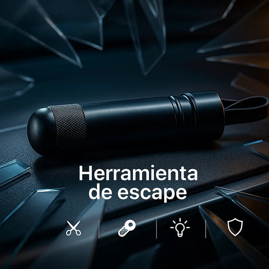🧰 Martillo de Emergencia 2 en 1: Rompevidrios + Cortador de Cinturón