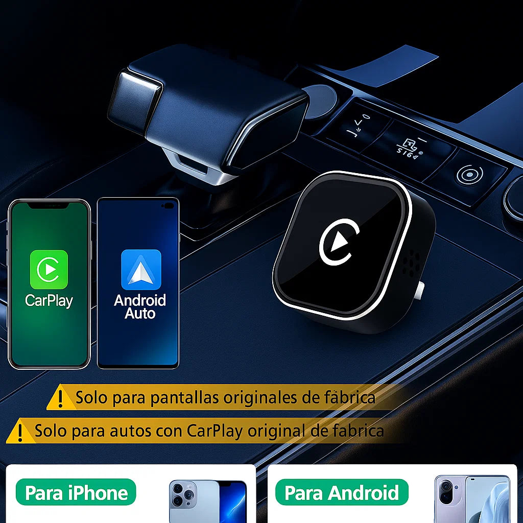 🚗 Adaptador inalámbrico CarPlay y Android Auto