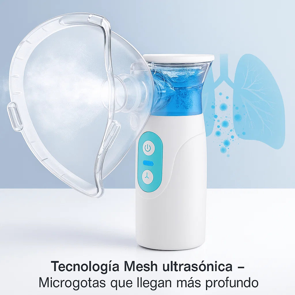 🌬️ NEBULIZADOR PORTATIL:🫁 Di adiós a la tos y al malestar, respira tranquilo otra vez