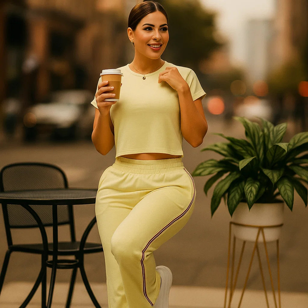 Conjunto Pantalón Camiseta Burda: ¡Tu nuevo conjunto favorito acaba de llegar! 💕