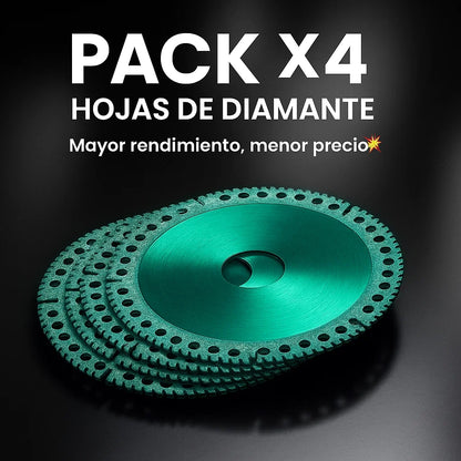 ⚙️ Pack x4 UNIDADES Hojas de Sierra de Diamante — ¡PRECISIÓN AL MEJOR PRECIO!💥