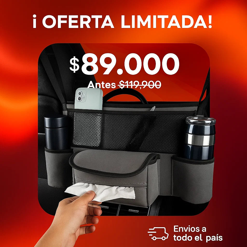 ORGANIZADOR DE CARRO: 🧳 ¡Tu carro limpio, ordenado y con estilo!