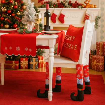 🎅 Fundas Navideñas para Sillas (Pack de 4)