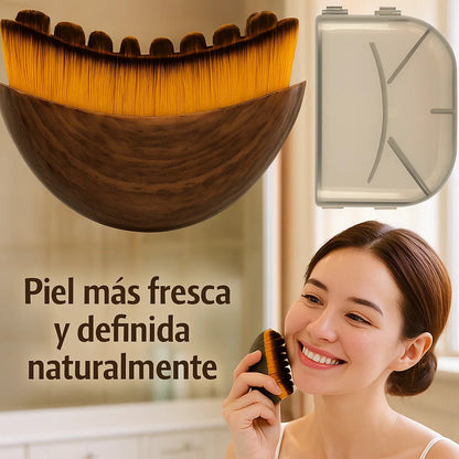 🌸 Brocha Ergonómica para Drenaje Linfático Facial