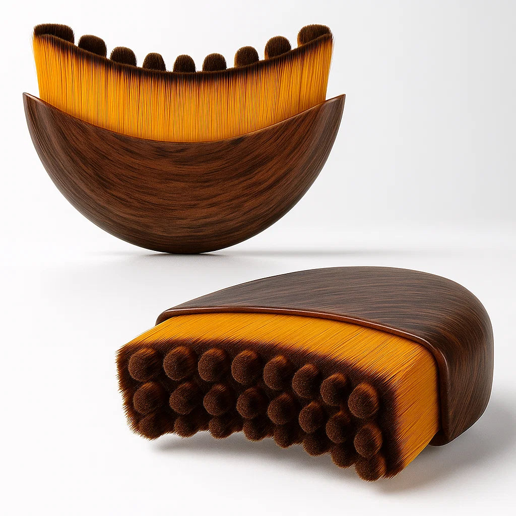 🌸 Brocha Ergonómica para Drenaje Linfático Facial