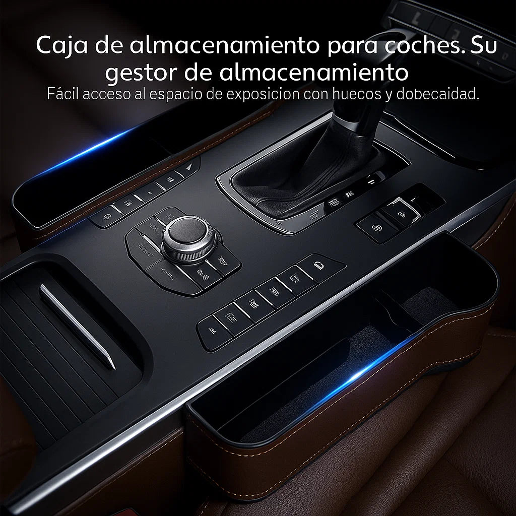 Organizador Lateral de Cuero: 🚘 ORGANIZA TU AUTO EN SEGUNDOS