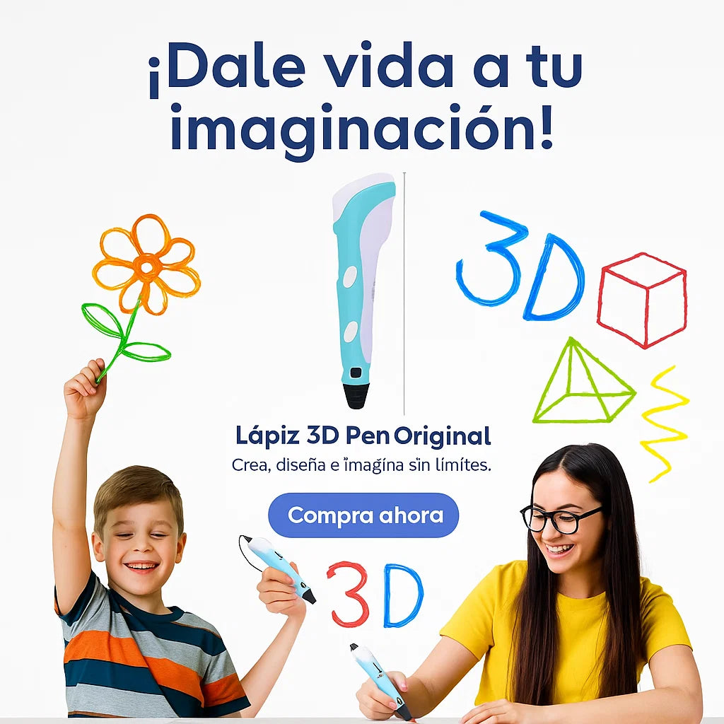 🎨Lápiz 3D Pen Original: ¡Dale vida a tu imaginación!💡