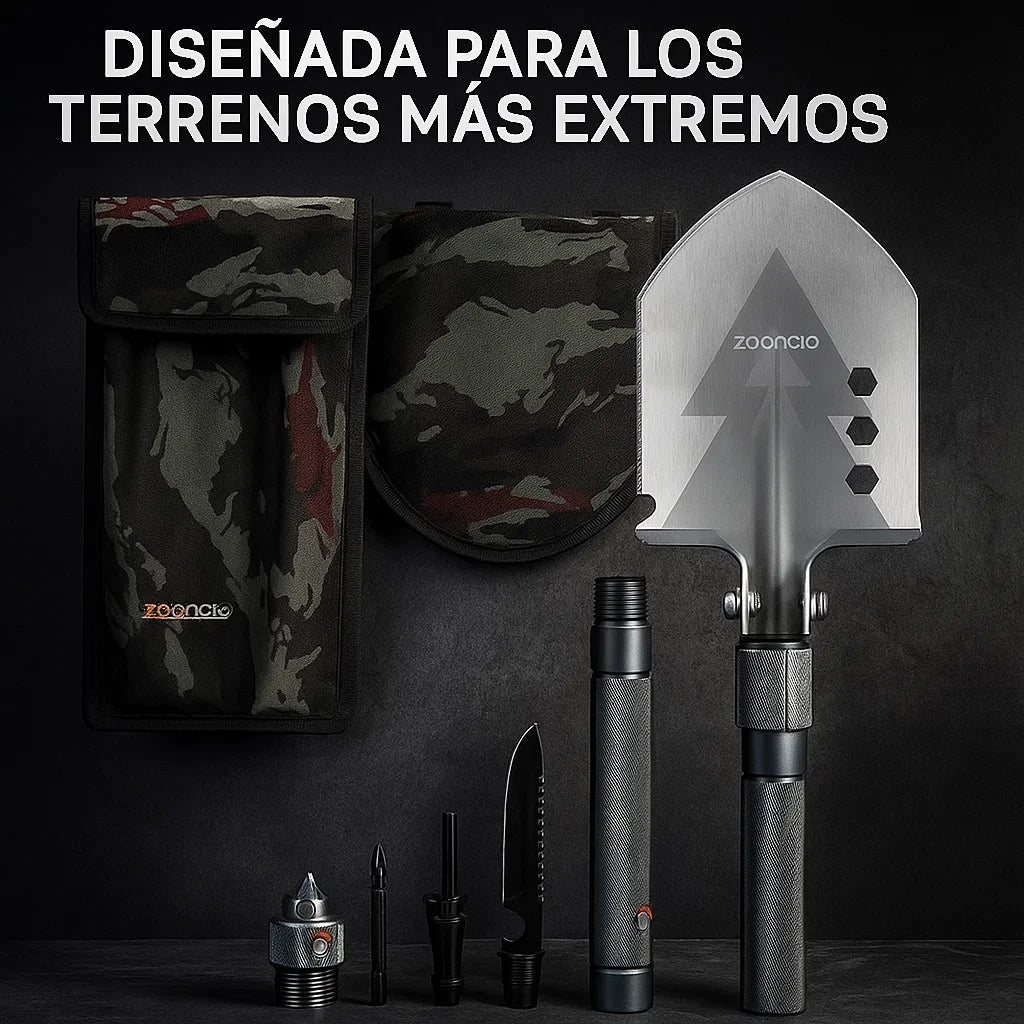 🪓 PALA MULTIFUNCIONAL PLEGABLE – TU MEJOR ALIADA AL AIRE LIBRE 🌲