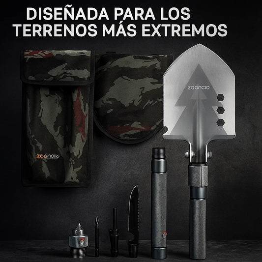 🪓 PALA MULTIFUNCIONAL PLEGABLE – TU MEJOR ALIADA AL AIRE LIBRE 🌲