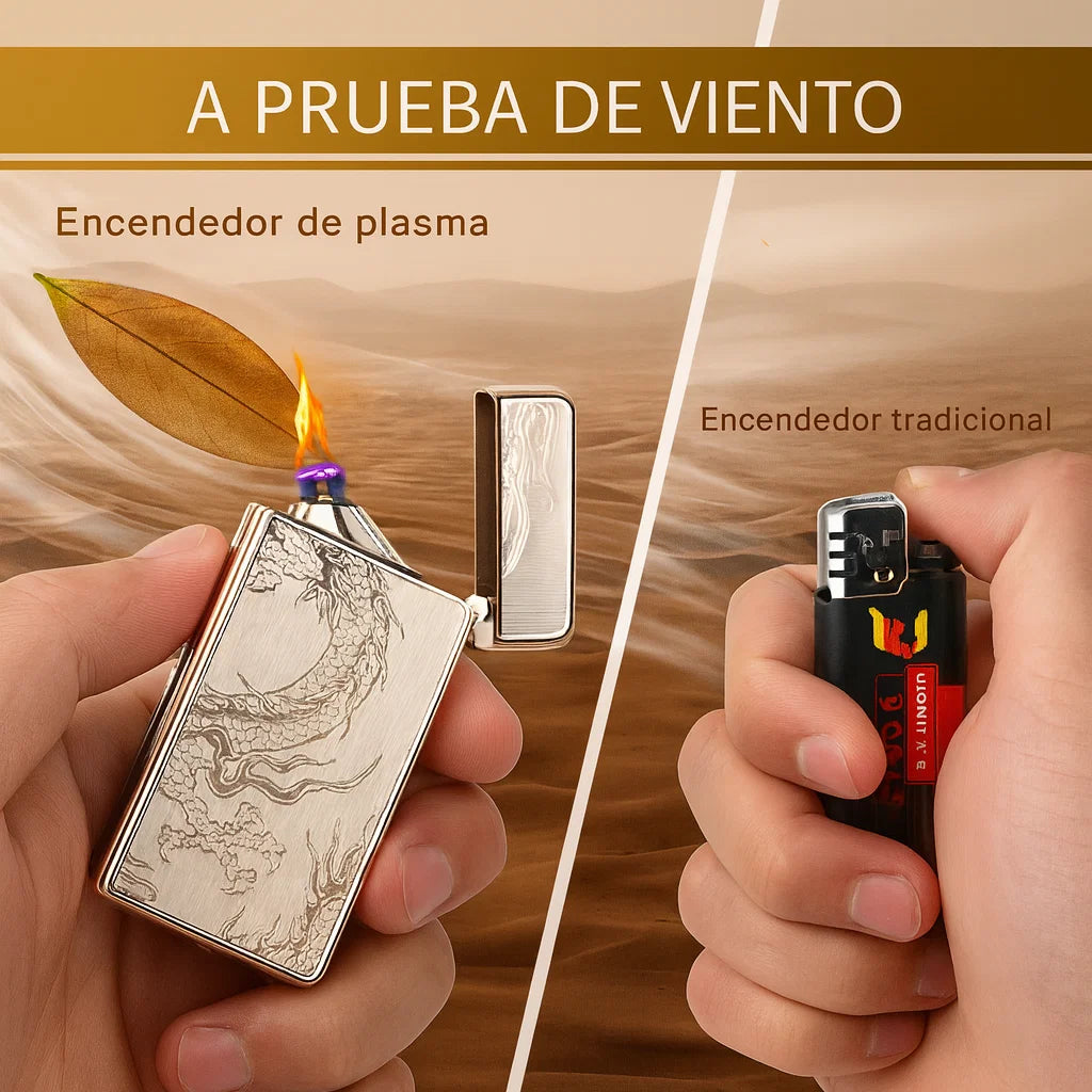 ⚡ Encendedor Eléctrico Gold Dragon USB