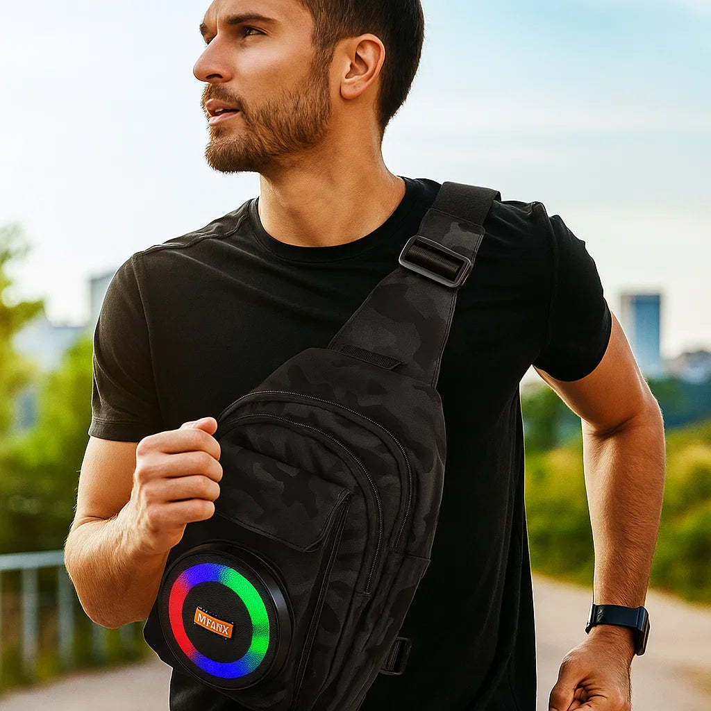 🎒 Mochila Cangurera Táctica con Bocina Bluetooth