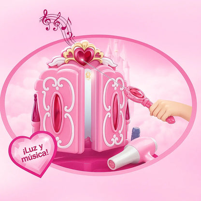 🎀✨ Tocador de Niña con Sensor – ¡El Regalo Más Mágico del Año!