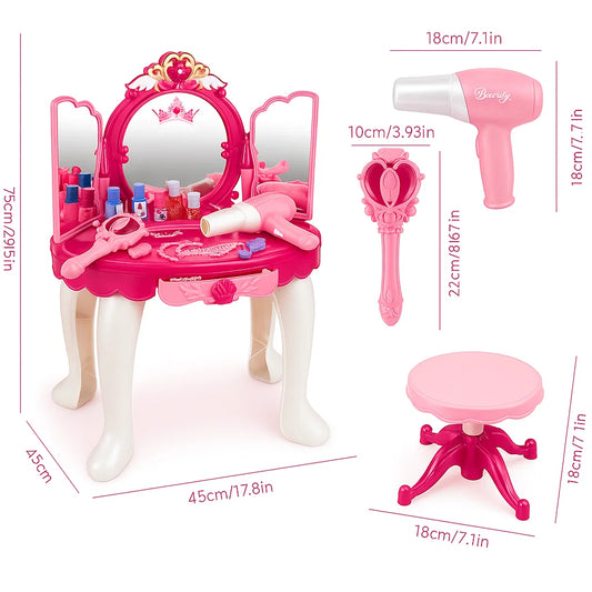 🎀✨ Tocador de Niña con Sensor – ¡El Regalo Más Mágico del Año!