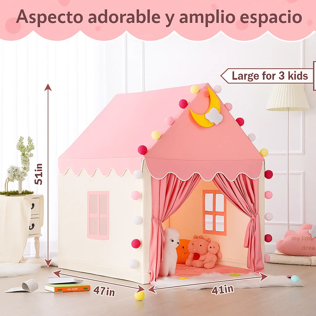 👑 Castillo de Princesa – La Tienda de Campaña que Convierte Sueños en Realidad