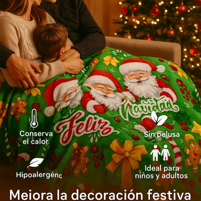 🎄✨ Cobija Navideña Premium – Calidez, Magia y Confort Todo en Uno ✨🎄