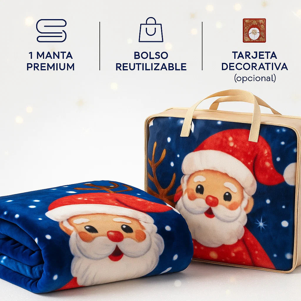 🎄✨ Cobija Navideña Premium – Calidez, Magia y Confort Todo en Uno ✨🎄