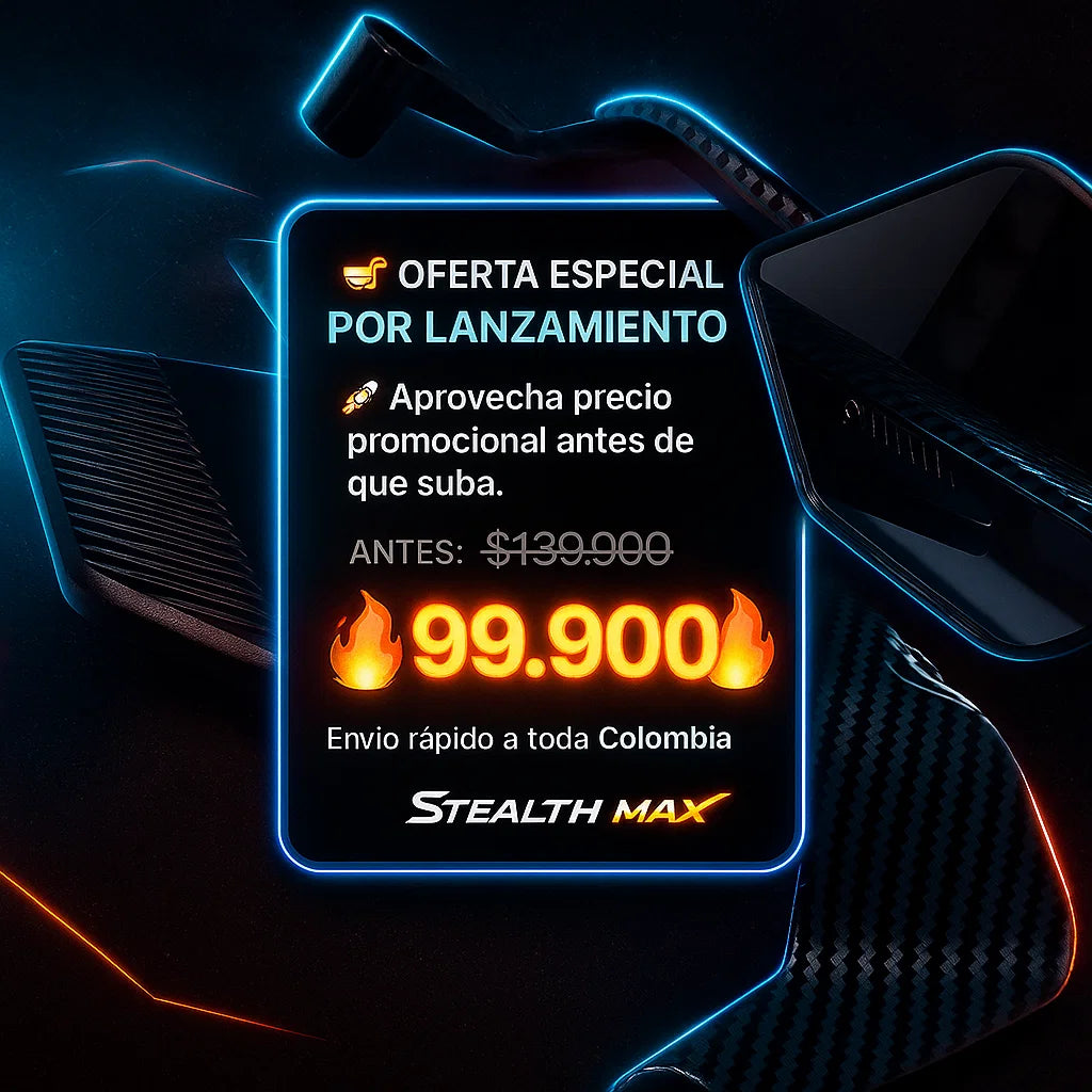 🏍️ STEALTH MAX – Espejos Deportivos Tipo Alerón