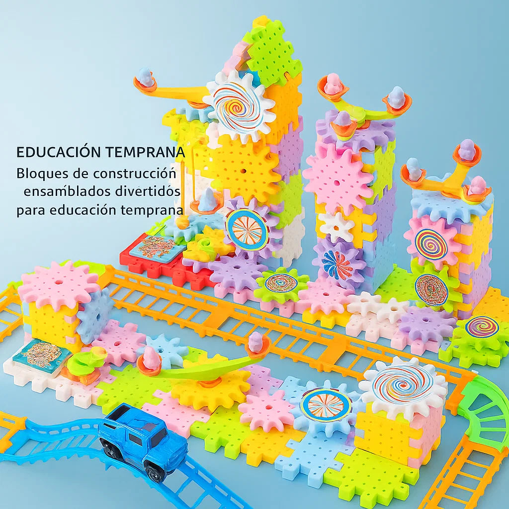 🧩 MEGA SET DE BLOQUES EDUCATIVOS CON MOTOR – Diversión que Construye Imaginación y Habilidades