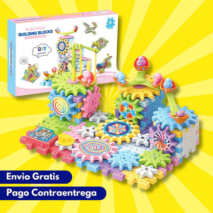 🧩 MEGA SET DE BLOQUES EDUCATIVOS CON MOTOR – Diversión que Construye Imaginación y Habilidades