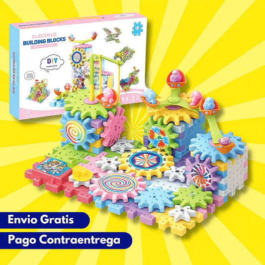 🧩 MEGA SET DE BLOQUES EDUCATIVOS CON MOTOR – Diversión que Construye Imaginación y Habilidades