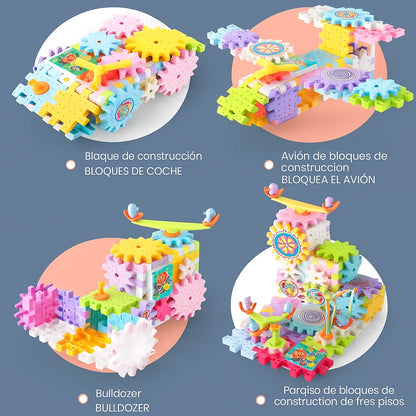 🧩 MEGA SET DE BLOQUES EDUCATIVOS CON MOTOR – Diversión que Construye Imaginación y Habilidades