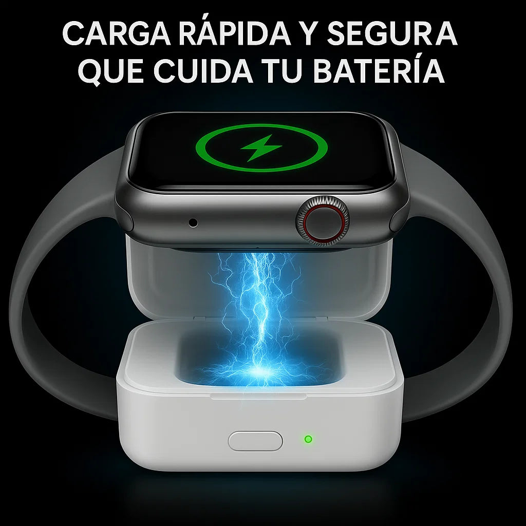 🔋 Cargador de Reloj Inalámbrico – Portátil, Inteligente y Siempre Contigo