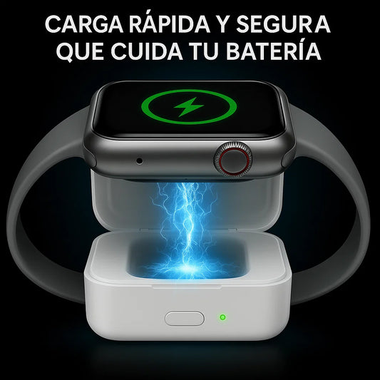 🔋 Cargador de Reloj Inalámbrico – Portátil, Inteligente y Siempre Contigo