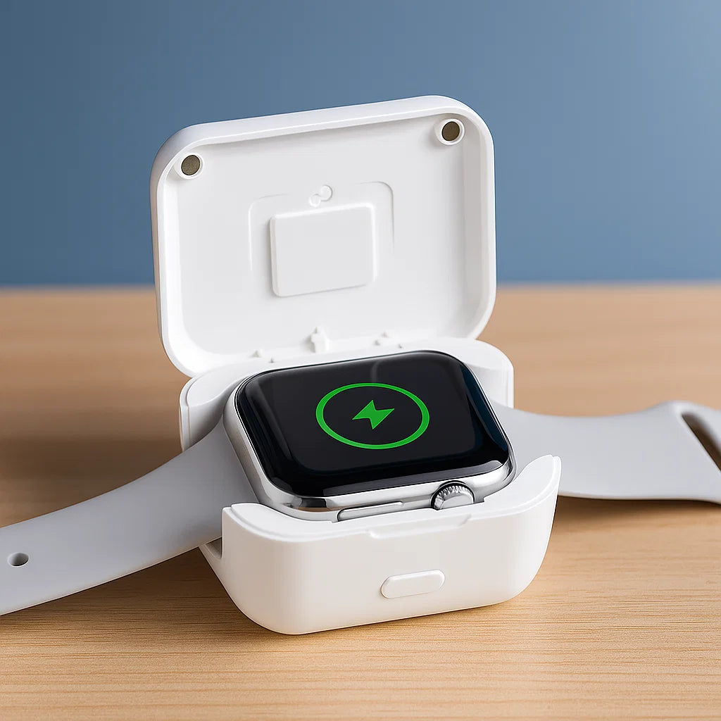 🔋 Cargador de Reloj Inalámbrico – Portátil, Inteligente y Siempre Contigo