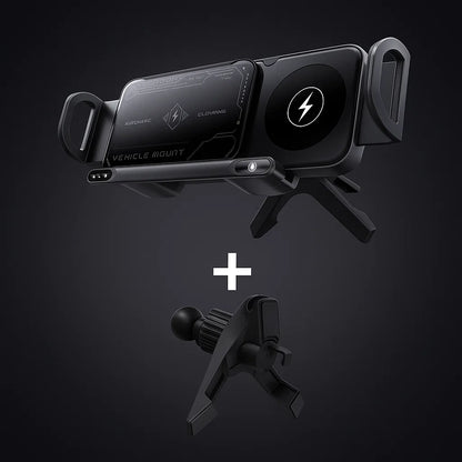 🚗⚡ SmartGrip Charge 15W – El soporte inteligente que carga y asegura tu dispositivo mientras conduces