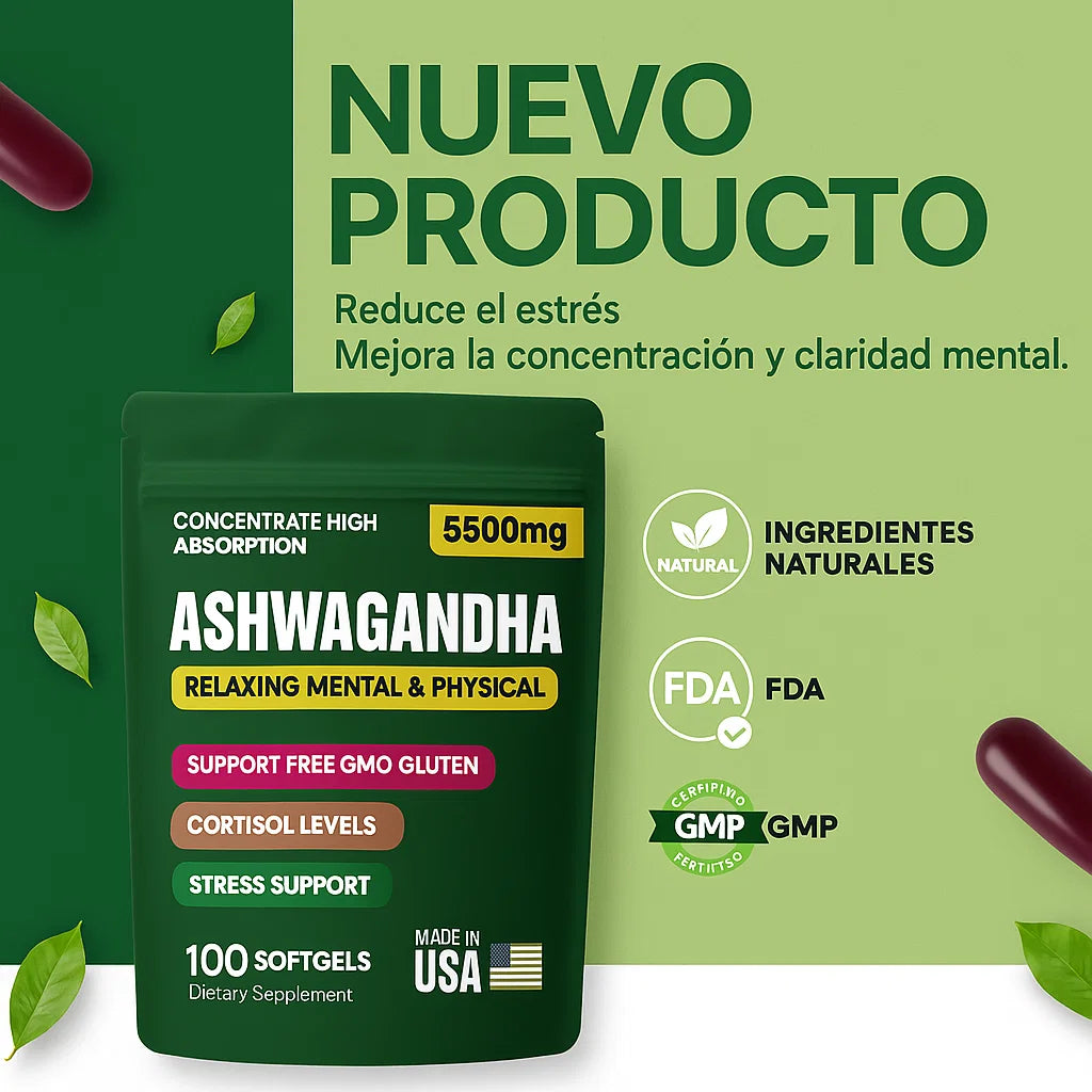 🌿 ASHWAGANDHA – TRATAMIENTO PARA 3 MESES POR SOLO 79.900
