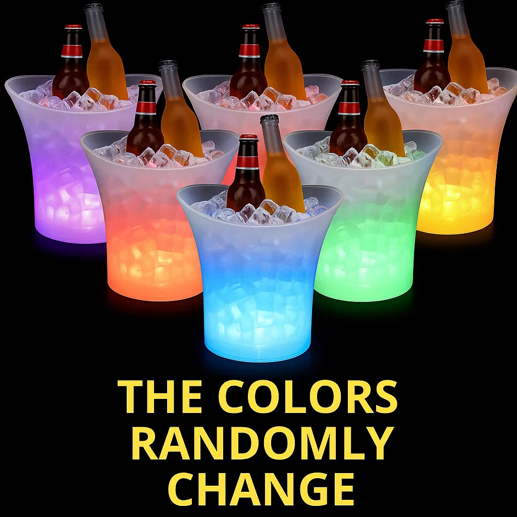 🧊 HIELERA PARLANTE LED de 5 Litros – Ilumina tus fiestas y mantén tus bebidas frías con estilo