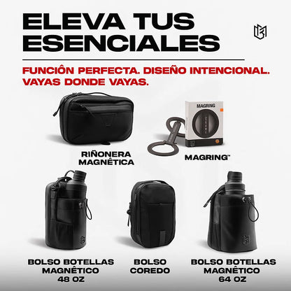 🏋️‍♂️ Bolsa de Gimnasio 4-en-1 con Soporte para Botella
