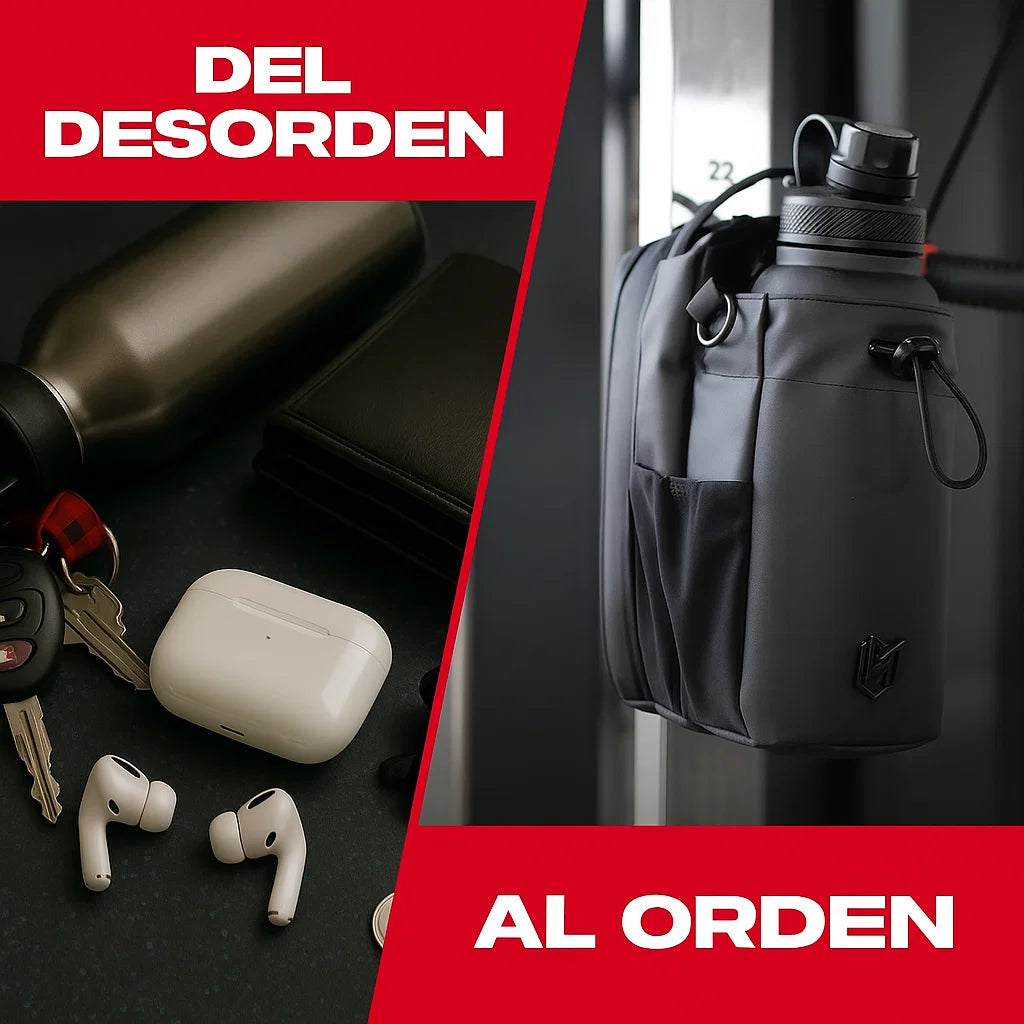 🏋️‍♂️ Bolsa de Gimnasio 4-en-1 con Soporte para Botella