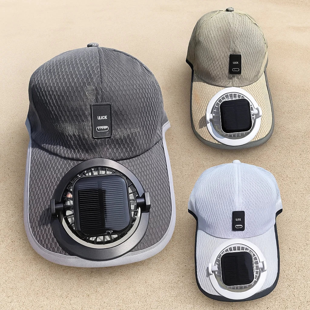 🧢 Gorra con Ventilador Solar – Frescura Infinita Bajo el Sol